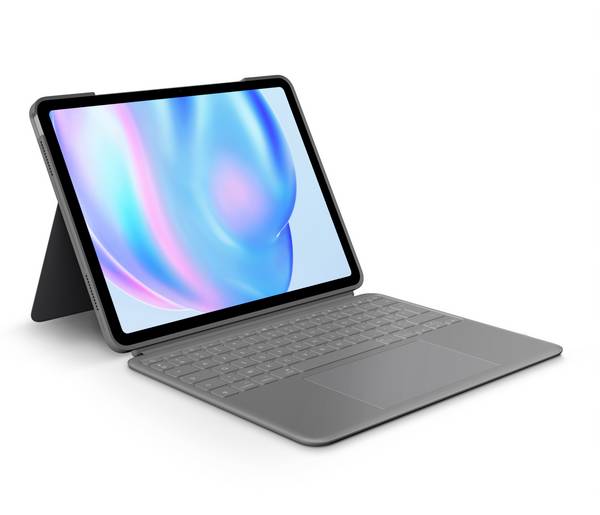 Logitech Combo Touch Tangentbord med Bookcover Apple iPad Air 13-inch (M2) 33 cm (13") BookCase Grå