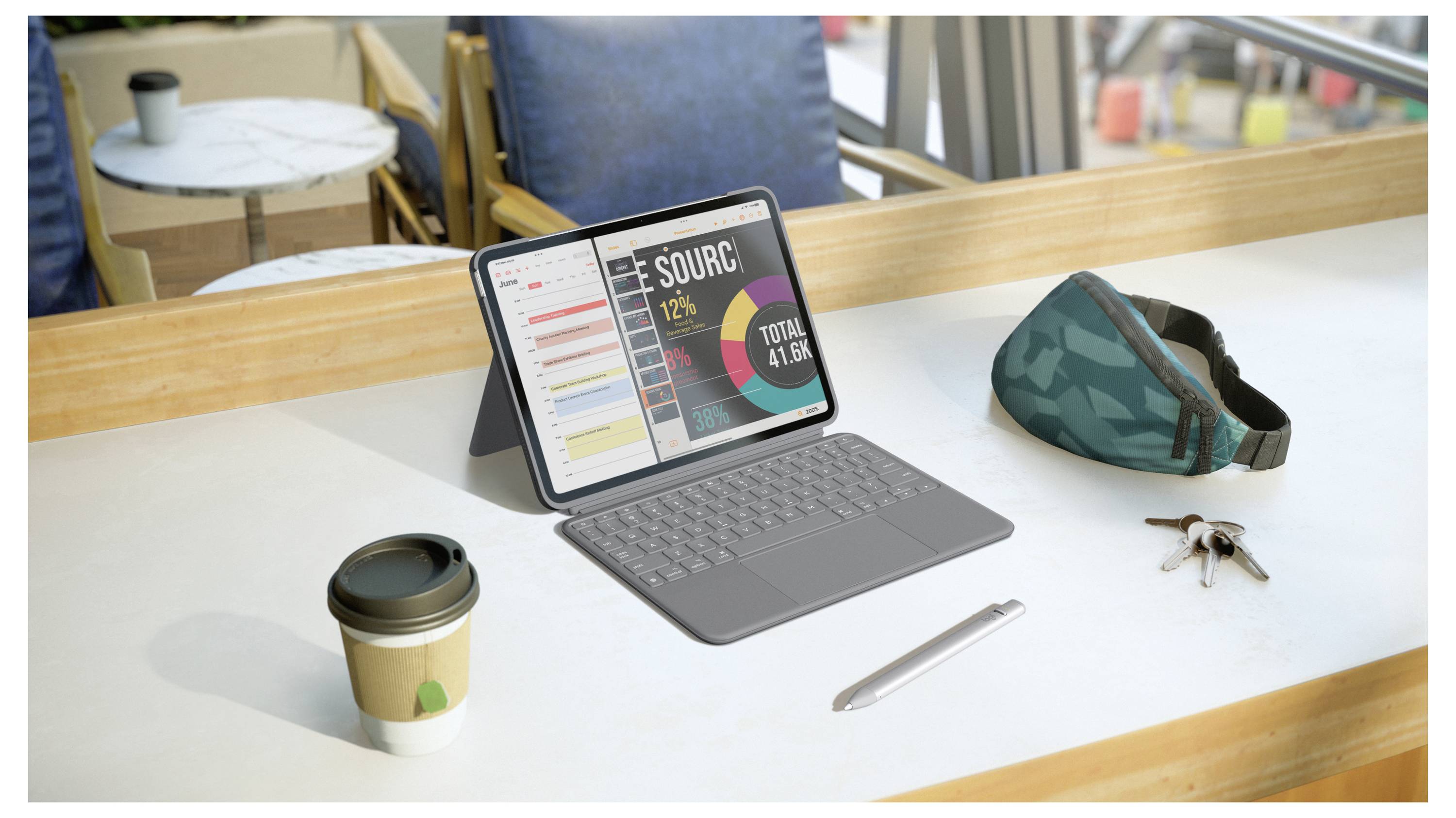 Reklamannons för en smartphone med texten "Snabb laddning" och uppgifter om 4310 mAh-batteri, upp till 34 timmars batteritid och 68W TurboPower-laddning.