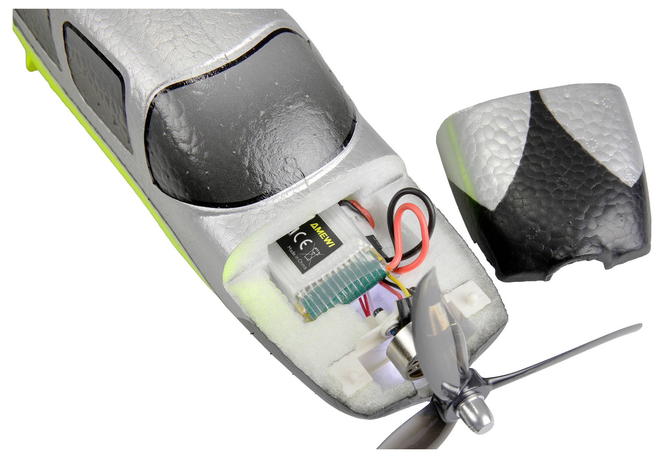 Amewi RC-Modell Gulsvart RC Modellflygplan RtF-7