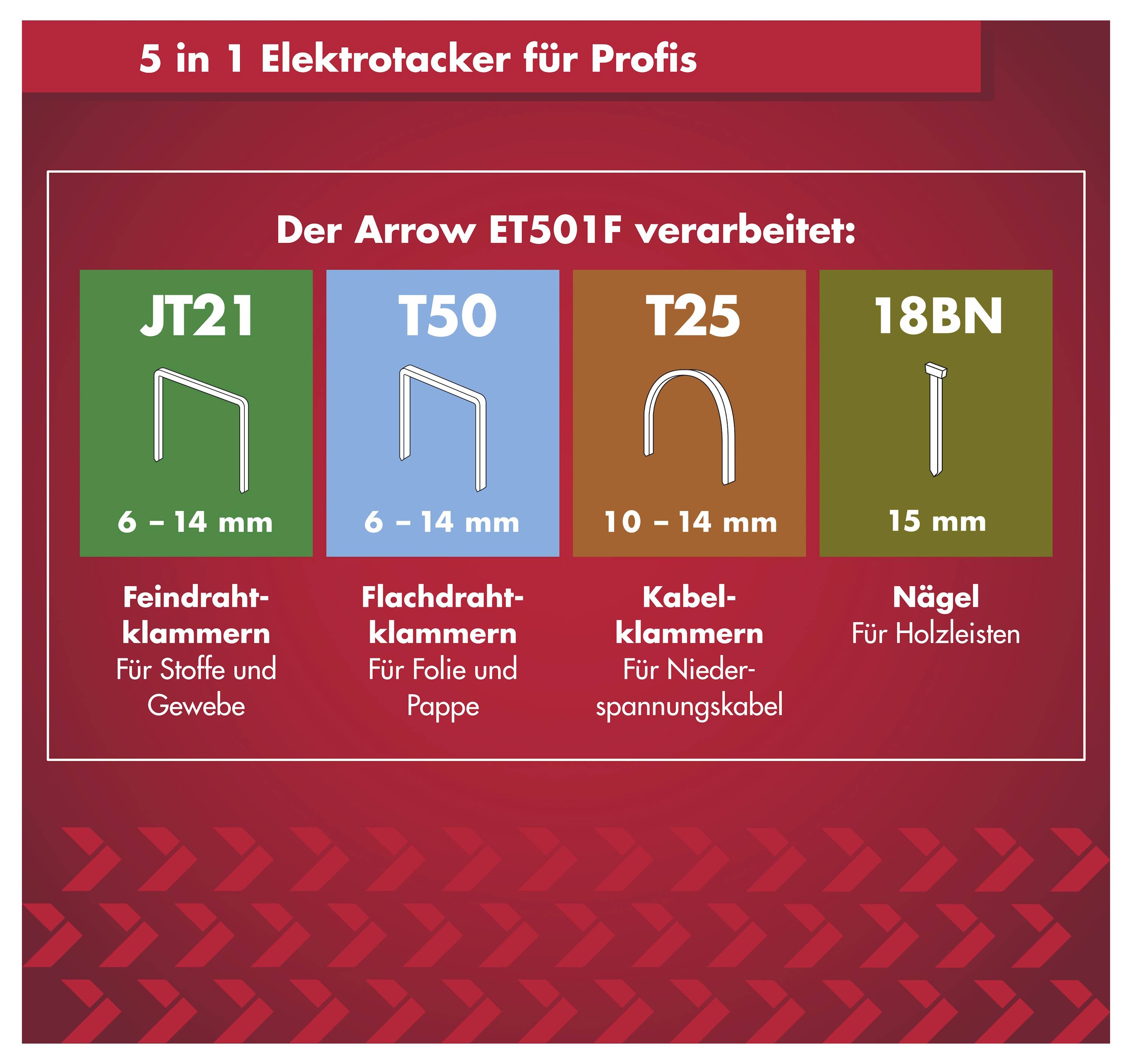 Arrow Tool Group ET501F 385745 Häftpistol elektrisk-5