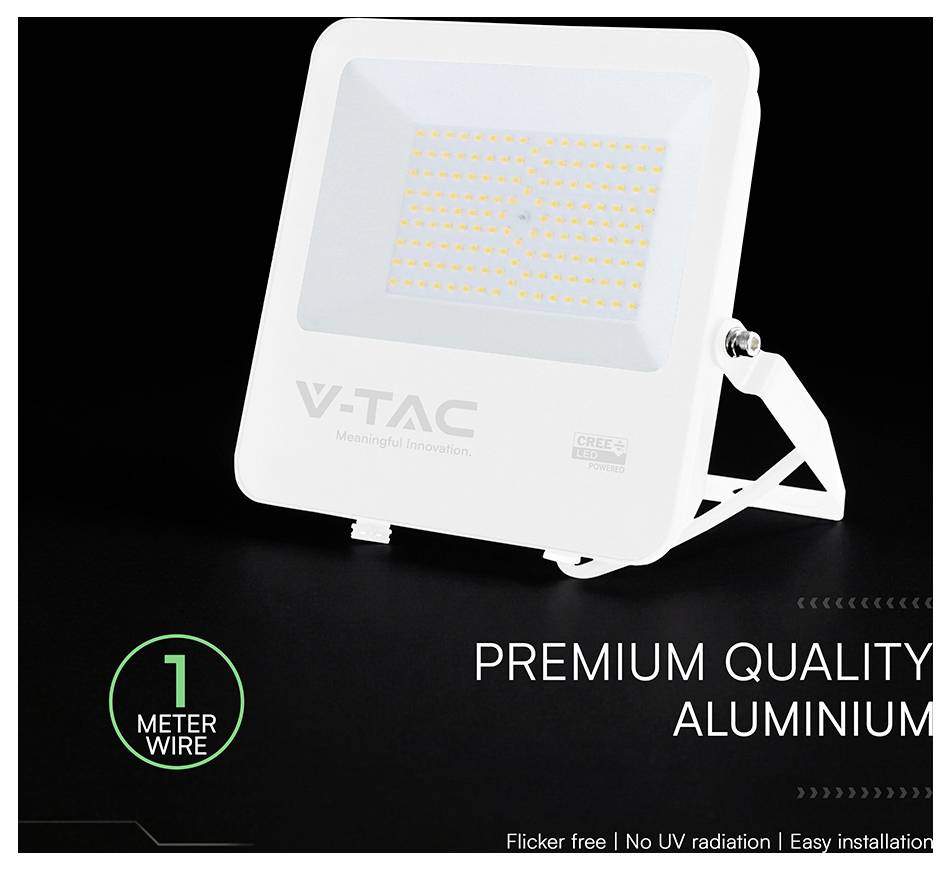 V-TAC VT-44101 242116 LED Strålkastare EEK: D (A - G) 100 W Ljusfärg: Kallvit-7