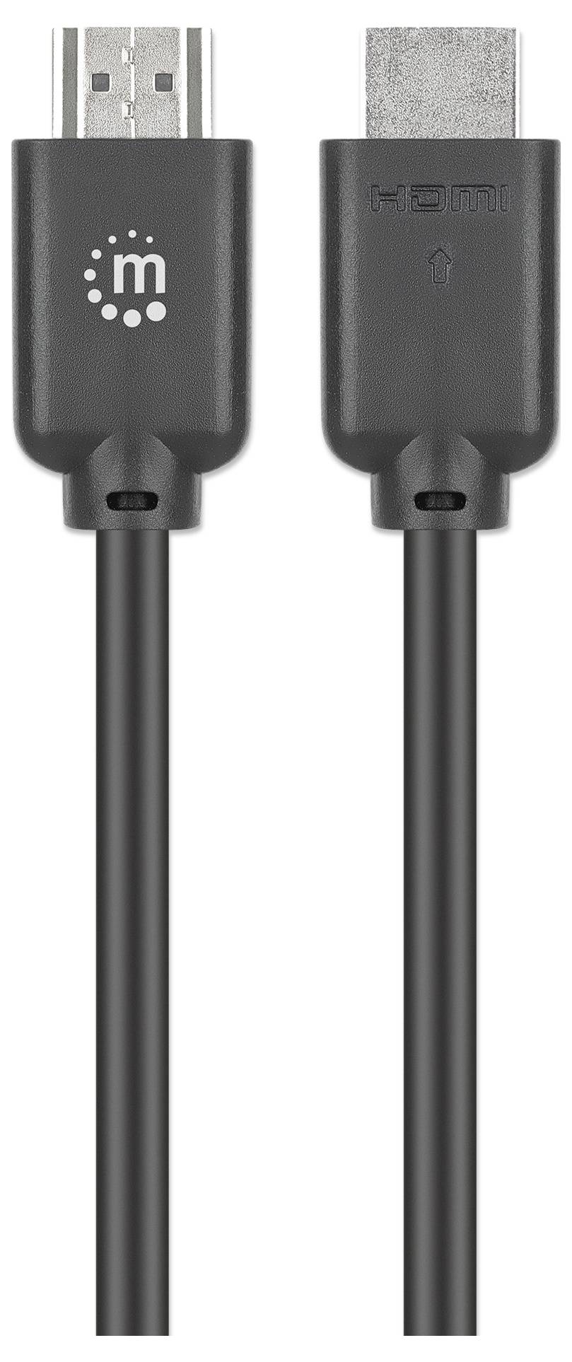 Svart mikro-USB-kabel med hanuttag visade sida vid sida på vit bakgrund, visar pluggändarna och kabeldesignen.