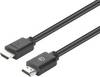 Manhattan HDMI Anslutningskabel HDMI-A-kontakt, HDMI-A-kontakt 5 m Svart 356671 4K UHD, PVC-mantel, guldpläterad kontakt, dubbelt skärmad HDMI-kabel