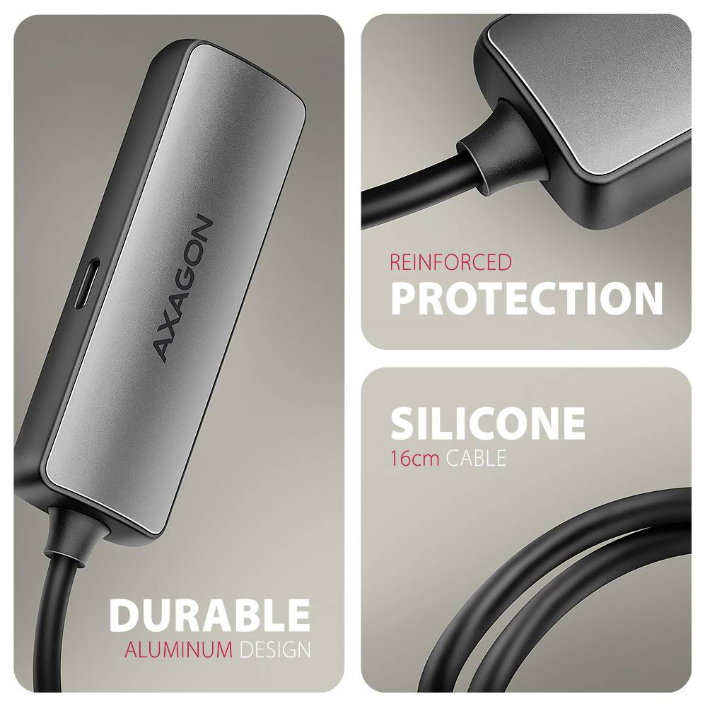 AXAGON USB-C® Adapter [1x USB-C® 3.0-kontakt - 1x HDMI hona, USB-C® hona (Power Delivery) ] RVC-HI8KPD 16 cm-3