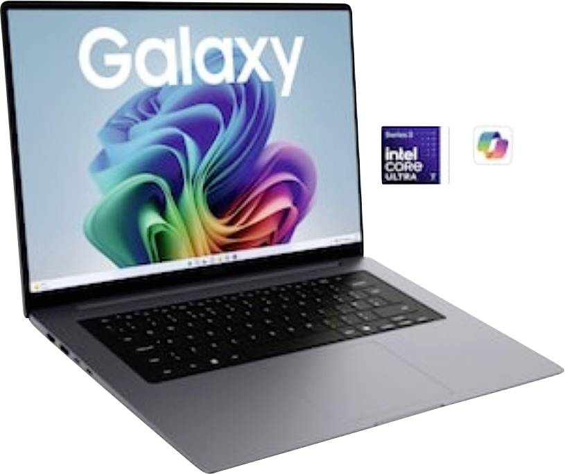 Samsung Notebook (Refurbished) Galaxy Book6 35.6 cm (14 tum) WUXGA Intel® Core™ Ultra 7 (Series 3) 355 32 GB RAM 512 GB SSD Tyska, QWERTZ Grå NP744BJG-KG3DE