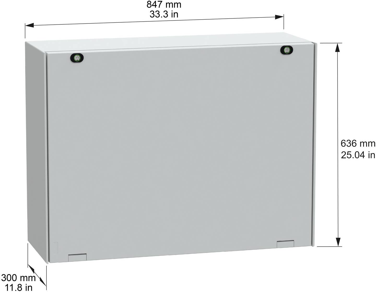 Schneider Electric NSYPLM68G Dörr 847 x 636 x 300 Plast Grå 1 st-1