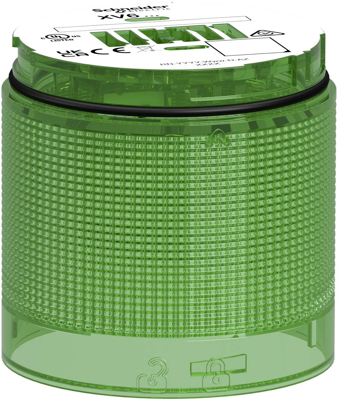 Schneider Electric Signalpelarelement XV6C53 XV6C53 LED Grön 1 st