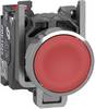Schneider Electric XB4BA425 Tryckknapp, Harmony XB4, metall, 22mm, röd, omärkt, fjädrande, 1Ö, Push-in Tryckknapp 1 st