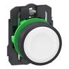 Schneider Electric XB5AA115 Tryckknapp, Harmony XB5, plast, 22 mm, vit, omärkt, fjädrande, 1S, Push-in Tryckknapp 1 st