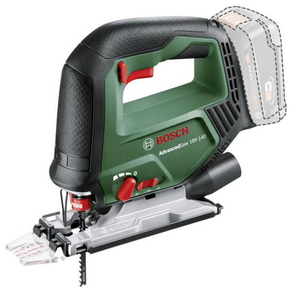 Bosch Home and Garden AdvancedSaw 18V-140  Sticksåg Batteridriven 0603013002 borstfri  18 V  Antal batterier som ingår 0