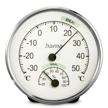 Hama Chios Termo-/Hygrometer Silver 00222235