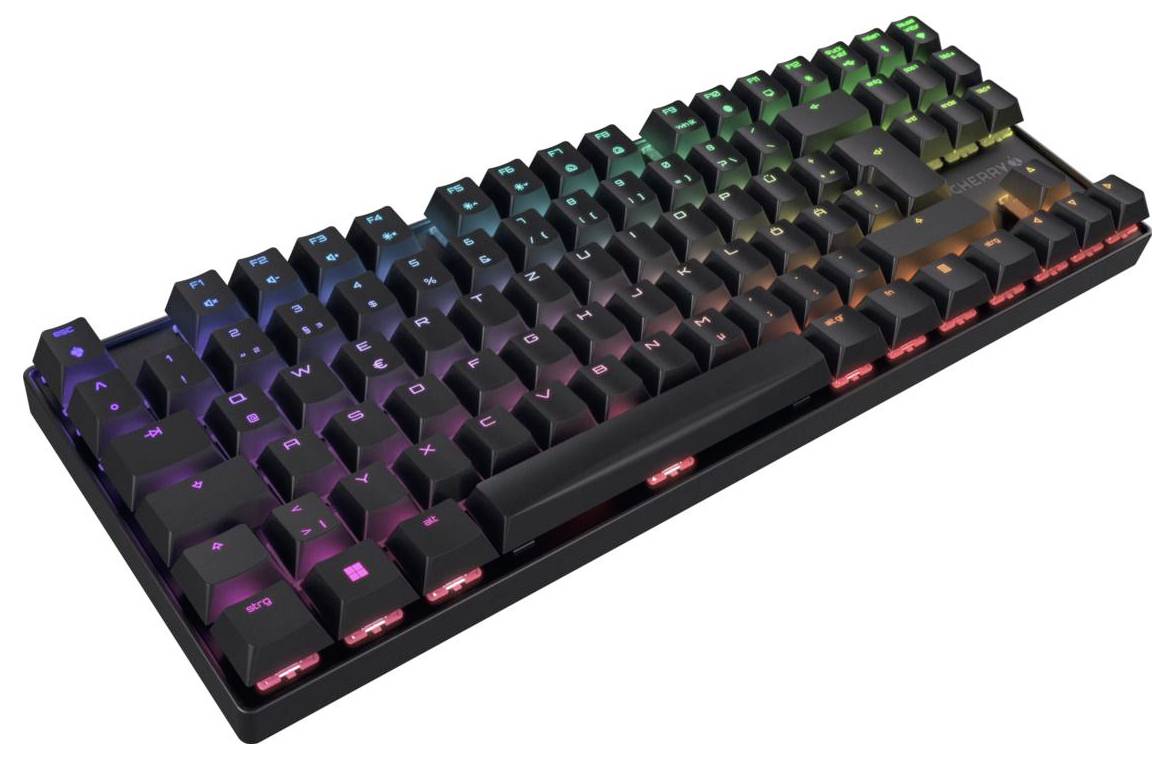 Cherry XTRFY MX 8.2 TKL Wireless, black Bluetooth, Trådlös Tangentbord Tyska, QWERTZ Svart-4