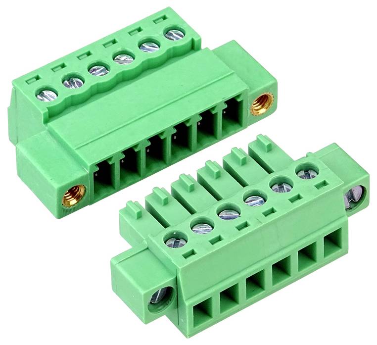 Donau Elektronik H381-06 Grenkontakt Flexibel: 0.08-1.5 mm² Styvhet: - Antal poler: 6 1 st-0