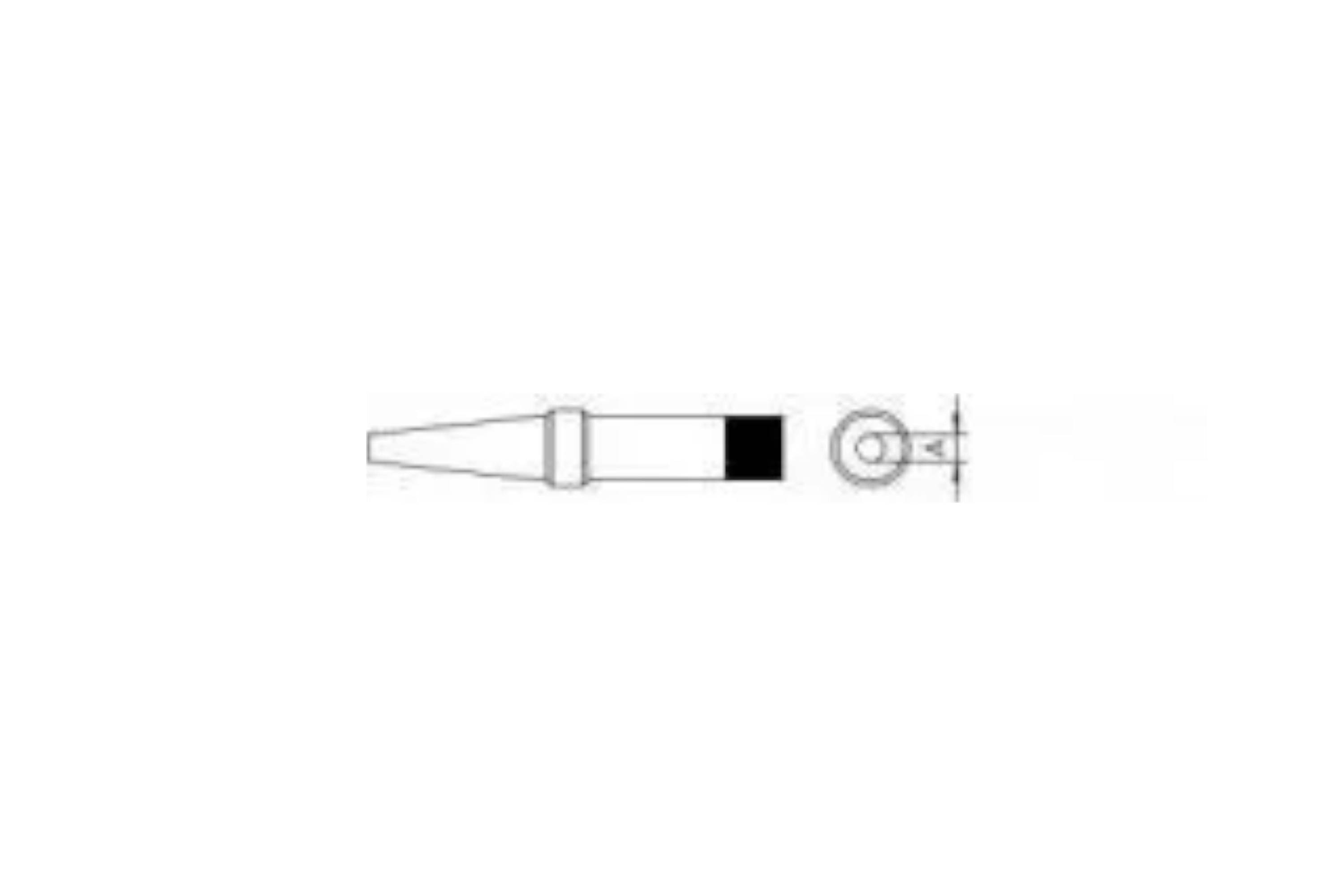 Weller PT O9 LÖTSPITZE 0,8MM VERP. Lödspets Rundformad Spetslängd 44 mm Innehåll 1 st-0
