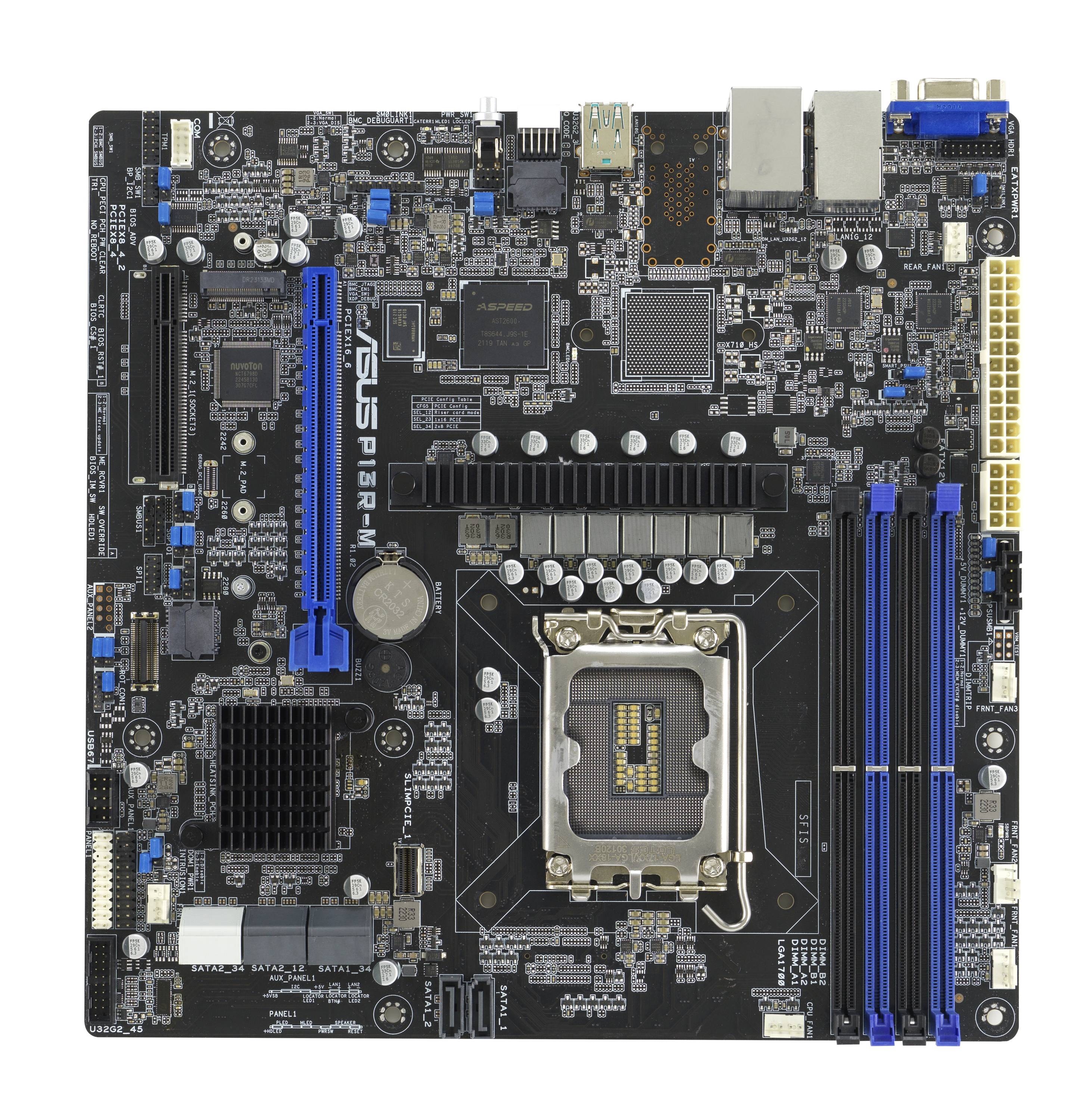 Asus P13R-M Moderkort Moderkort-chipset Intel® C262-0
