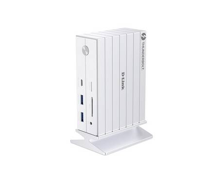 D-Link Thunderbolt™ 4 Notebook-dockningsstation  DUF-E01/E   Stöder 8K@30 Hz (1x) / 4K@30Hz (2x), USB-C® Power Delivery