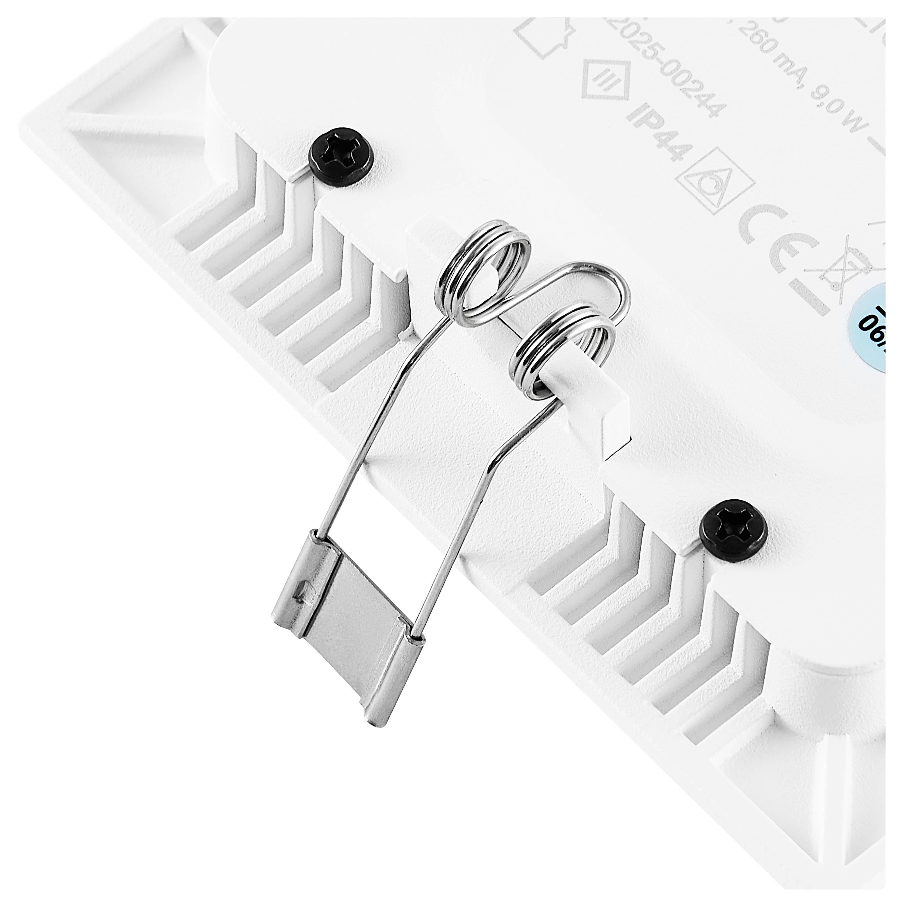 Deko Light 565431 Downlight - Anik Square 90 Inbyggnadsbelysning LED 9 W Alarmvitt (RAL 9016)-5