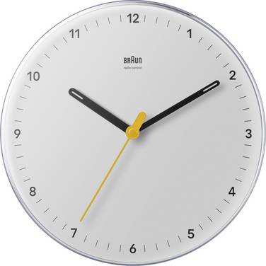 Braun 67685 DCF Väggklocka 230 mm  Vit