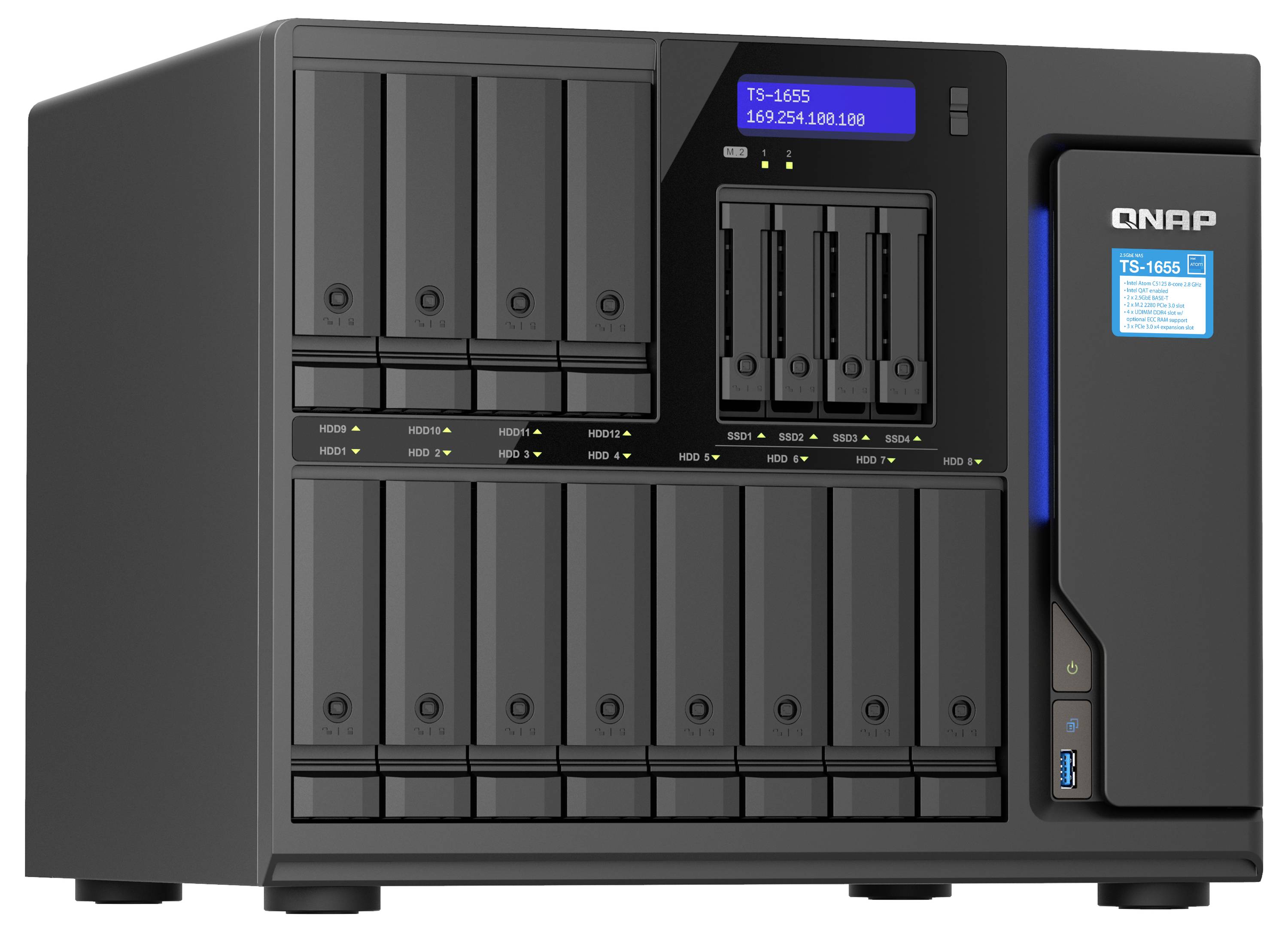 QNAP NAS-Server 0 TB TS-1655-8G-5