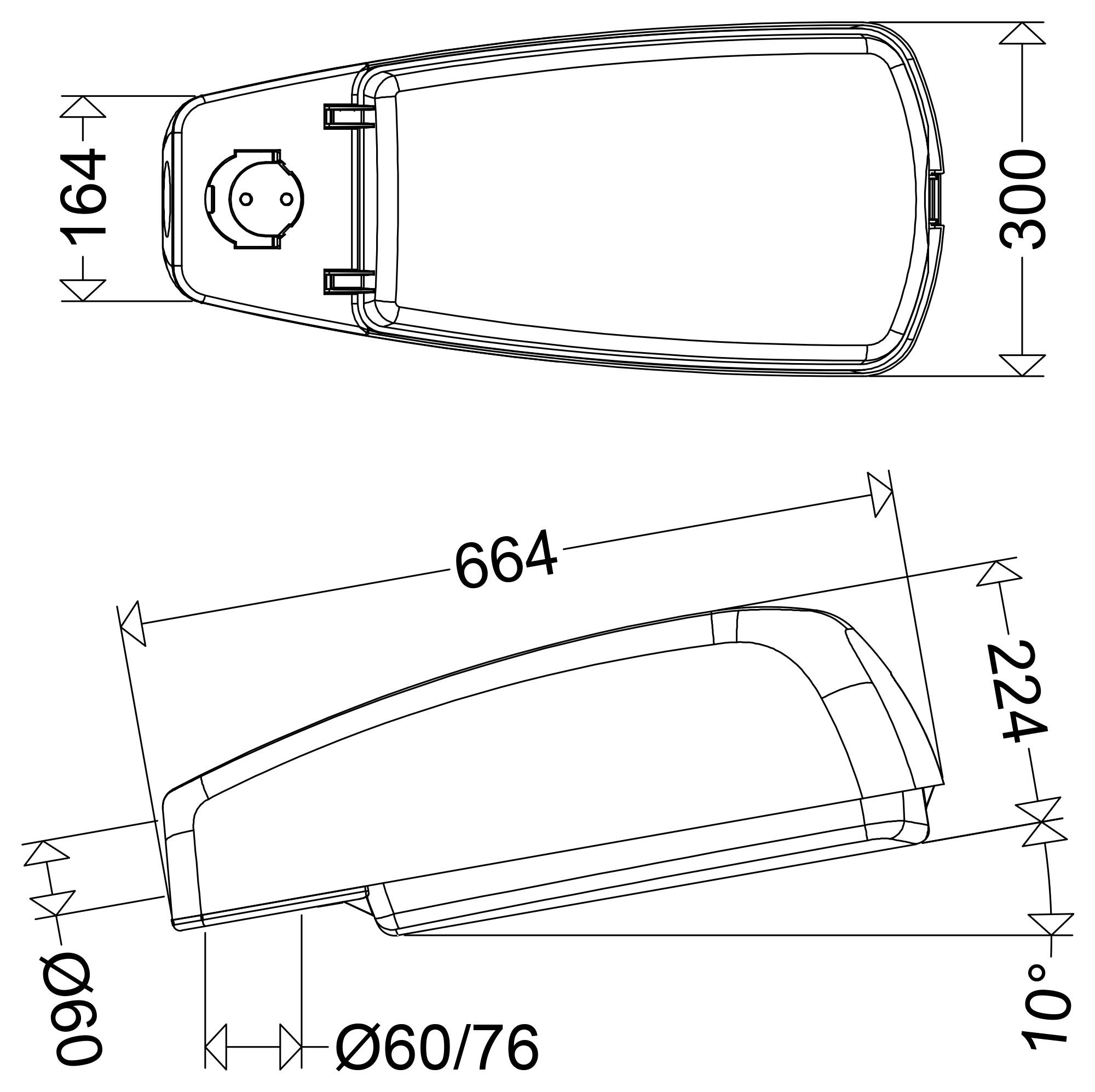 Schuch 46 L50 G2 VARIO 460070001 LED-armatur för tak/utomhusbruk LED 35 W Grå-1