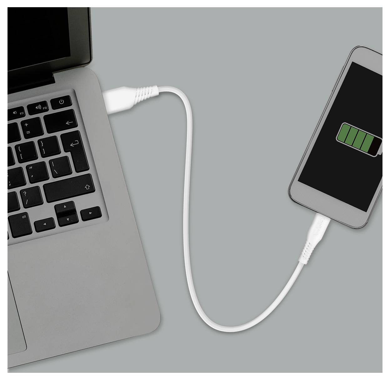 LogiLink USB-C Kabel USB 2.0 USB-C®-kontakt, USB-A kontakt 0.3 m Vit CU0250-4