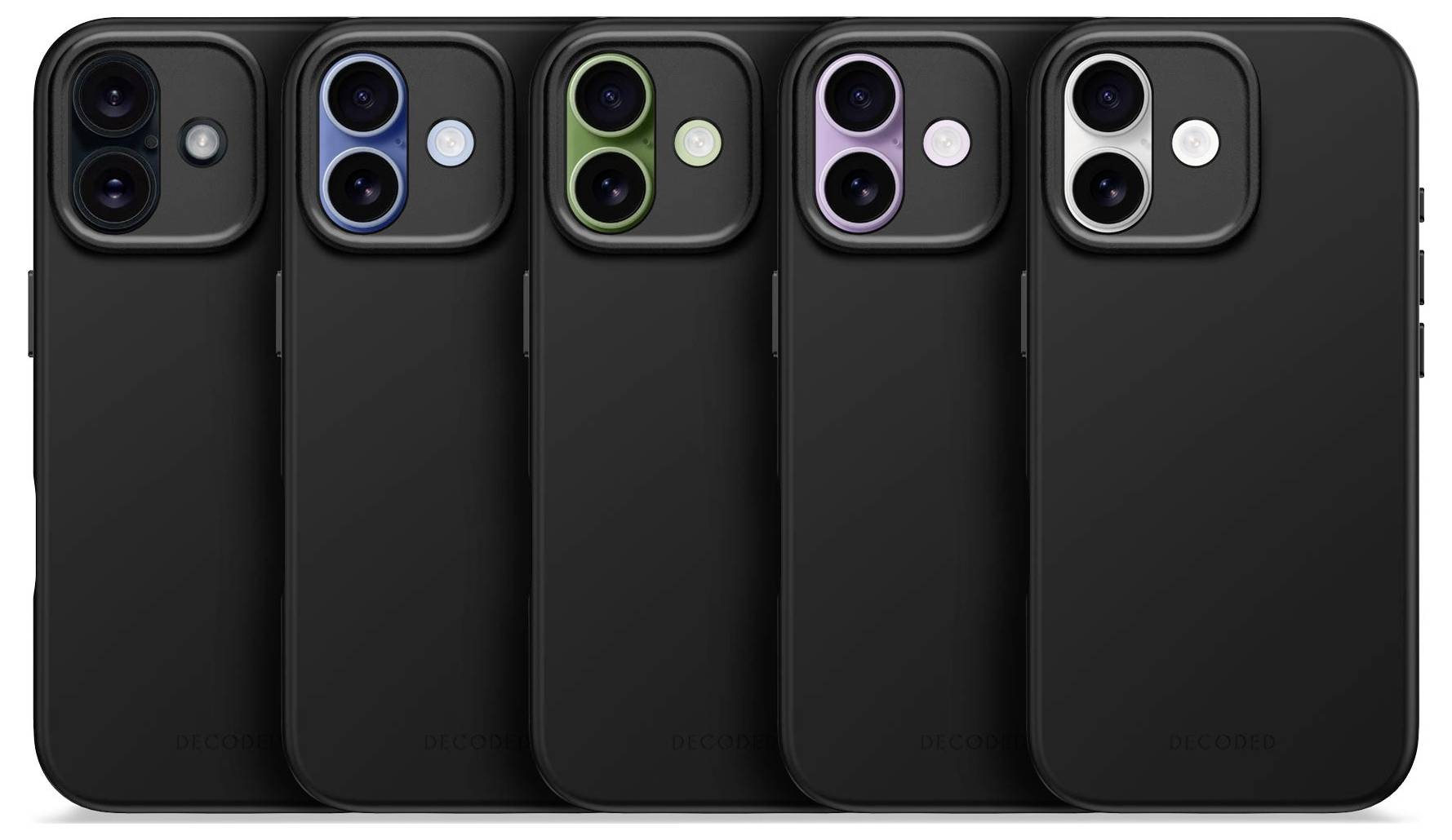 Decoded Decoded AntiMicrobial Silicone Backcover Backcover iPhone 17 Svart D25IPO17BCS9PK-8