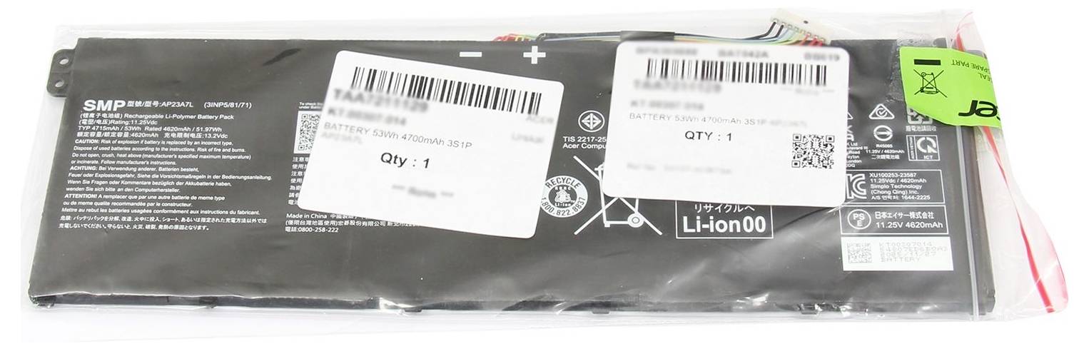Acer Laptop batteri Akku KT.00307.014 11.25 V 4750 mAh Acer-2