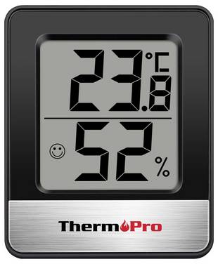 ThermoPro TP49B-3 Termo-/Hygrometer Svart, Silver TP49B-3