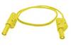 Mueller Electric 22.421-.25M-4 Säkerhets-mätledning Banankontakt 4 mm Banankontakt 4 mm 0.25 m Gul 1 st