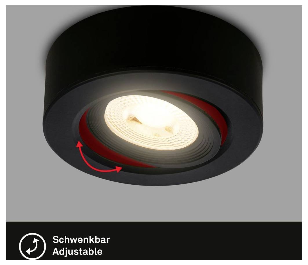 Briloner 7991015 Belysning utanpåliggande LED EEK: F (A - G) Varmvit Svart-2