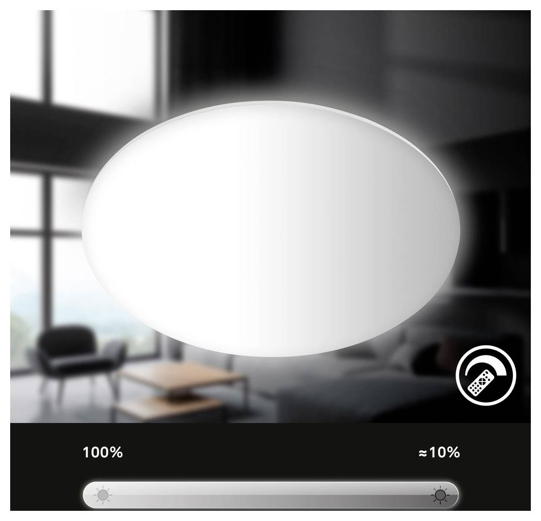 Briloner 3834016 Badrumstakbelysning EEK: F (A - G) LED LED 36 W Varmvit, Kallvit Vit-4