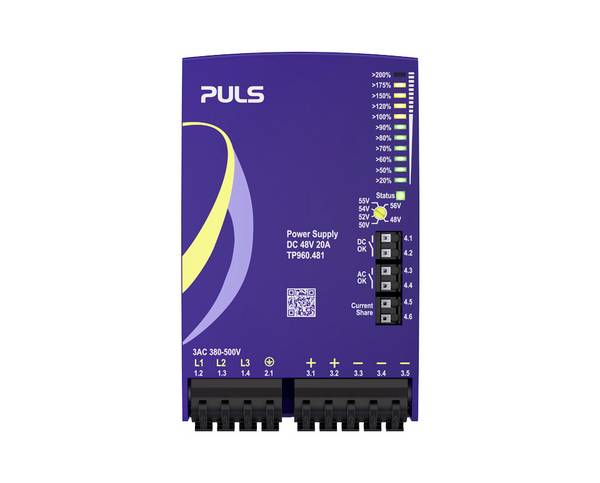 PULS TP960.481 DIN-skena nätaggregat  48 V/DC 20 A 960 W Antal utgångar:1 x  Innehåll 1 st