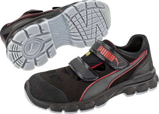 PUMA AVIAT LOW S1PL ESD FO SR 640891210000047  Säkerhetsskor S1PL Skostorlek (EU): 47 Svart/Röd 1 par