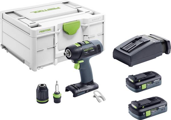 Festool T 18+3 TBX 4,0 I-Plus 579370 Borrskruvdragare batteri  18 V 4 Ah