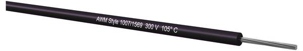 Kabeltronik 092247009 Kopplingstråd 1 x 0.22 mm² Svart 500 m