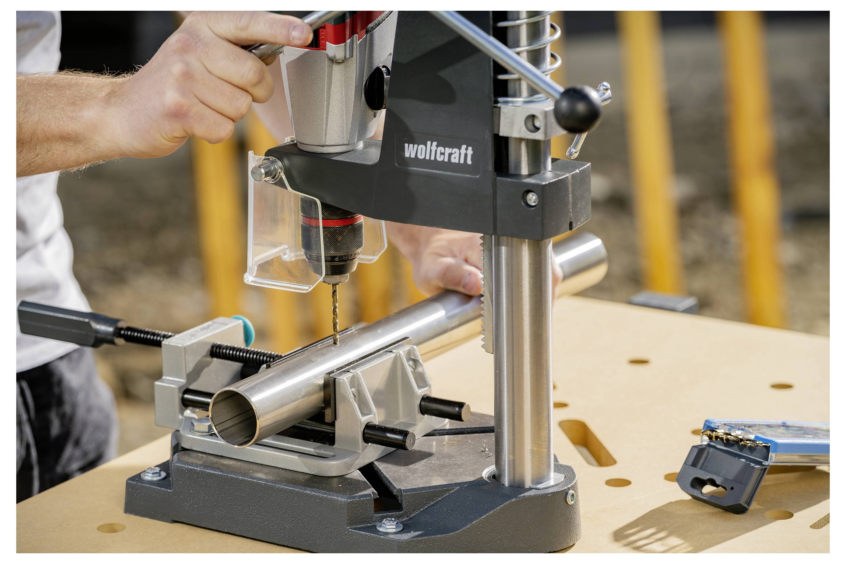 Wolfcraft Borrstativ Arbetshöjd (max.): 305 mm (L x B x H) 270 x 200 x 500 mm-7