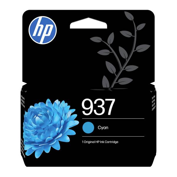 HP Bläck 937 Original Single Cyan 4S6W2NE