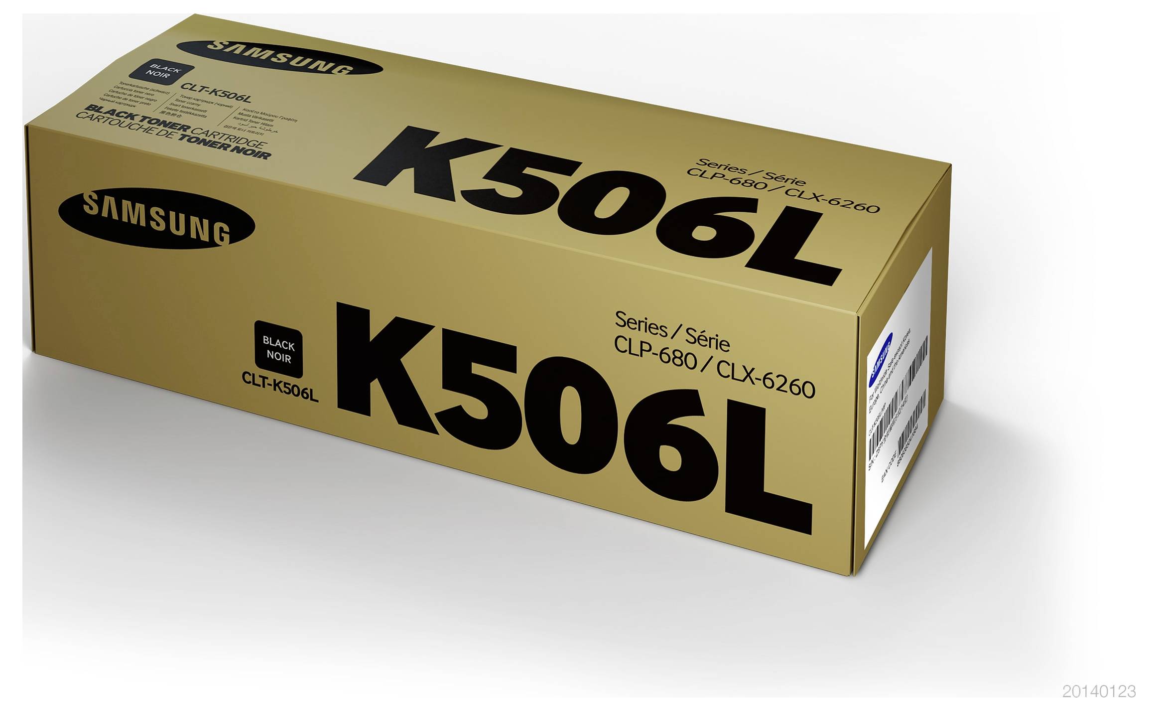 Samsung K506L svart tonerkassett för CLP-680 och CLX-6260-skrivare.