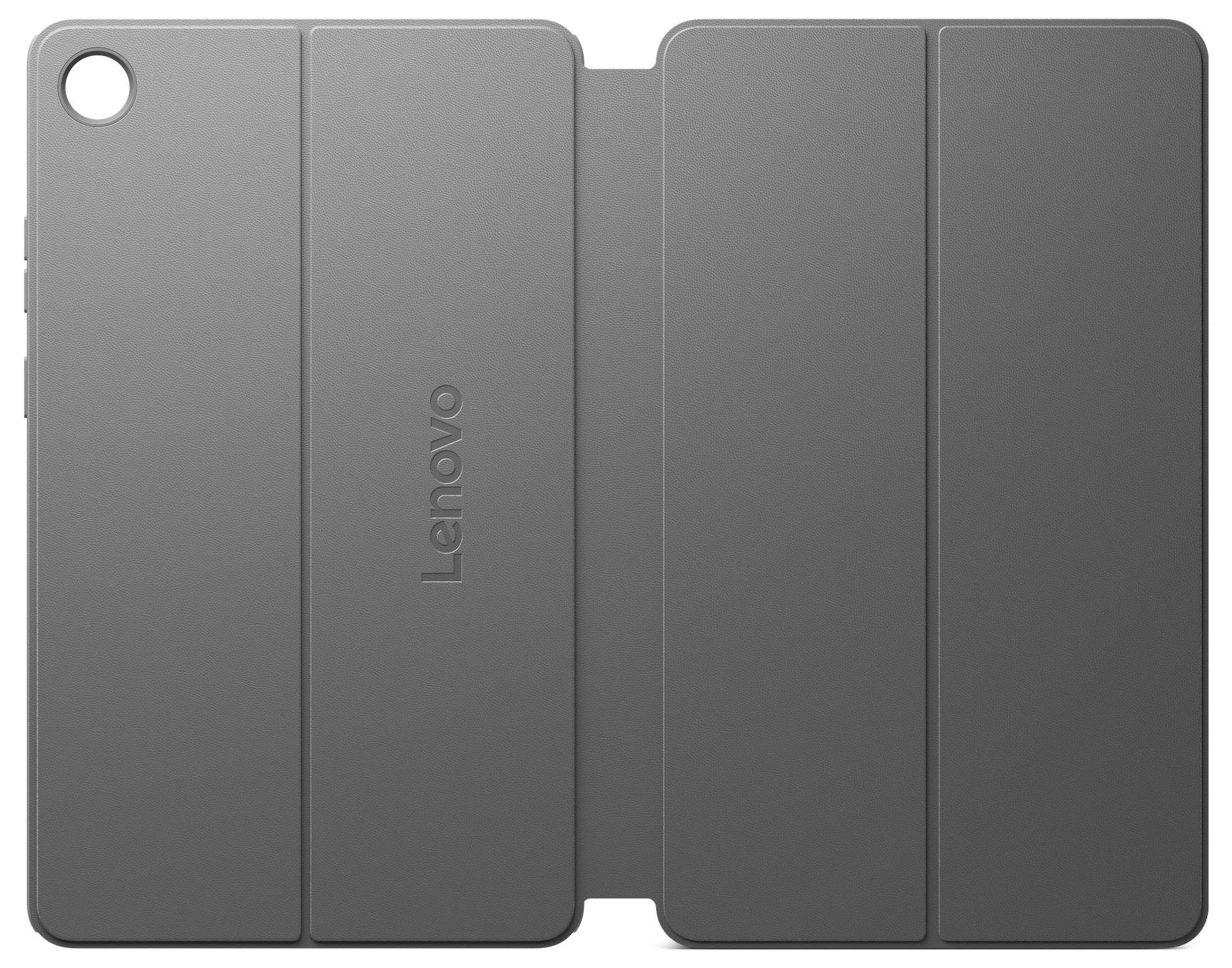 Grått Lenovo-surfplatta foliofodral med fyra vikbara paneler och en kamerahål