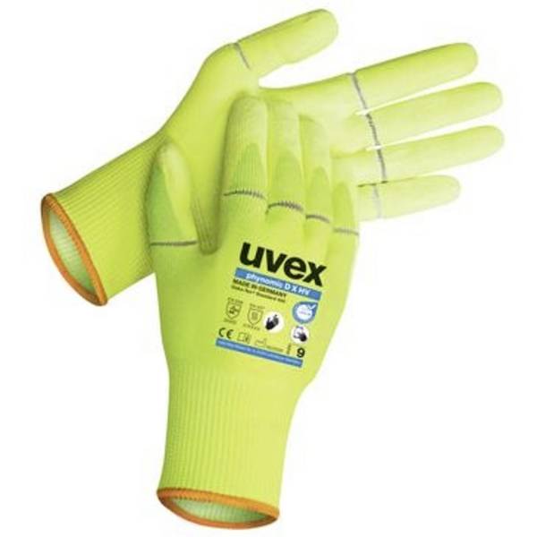 uvex 6077713 60777 Polyamid, HPPE, glasfiber, Polyester, Elastan Skärskyddshandskar      10 par