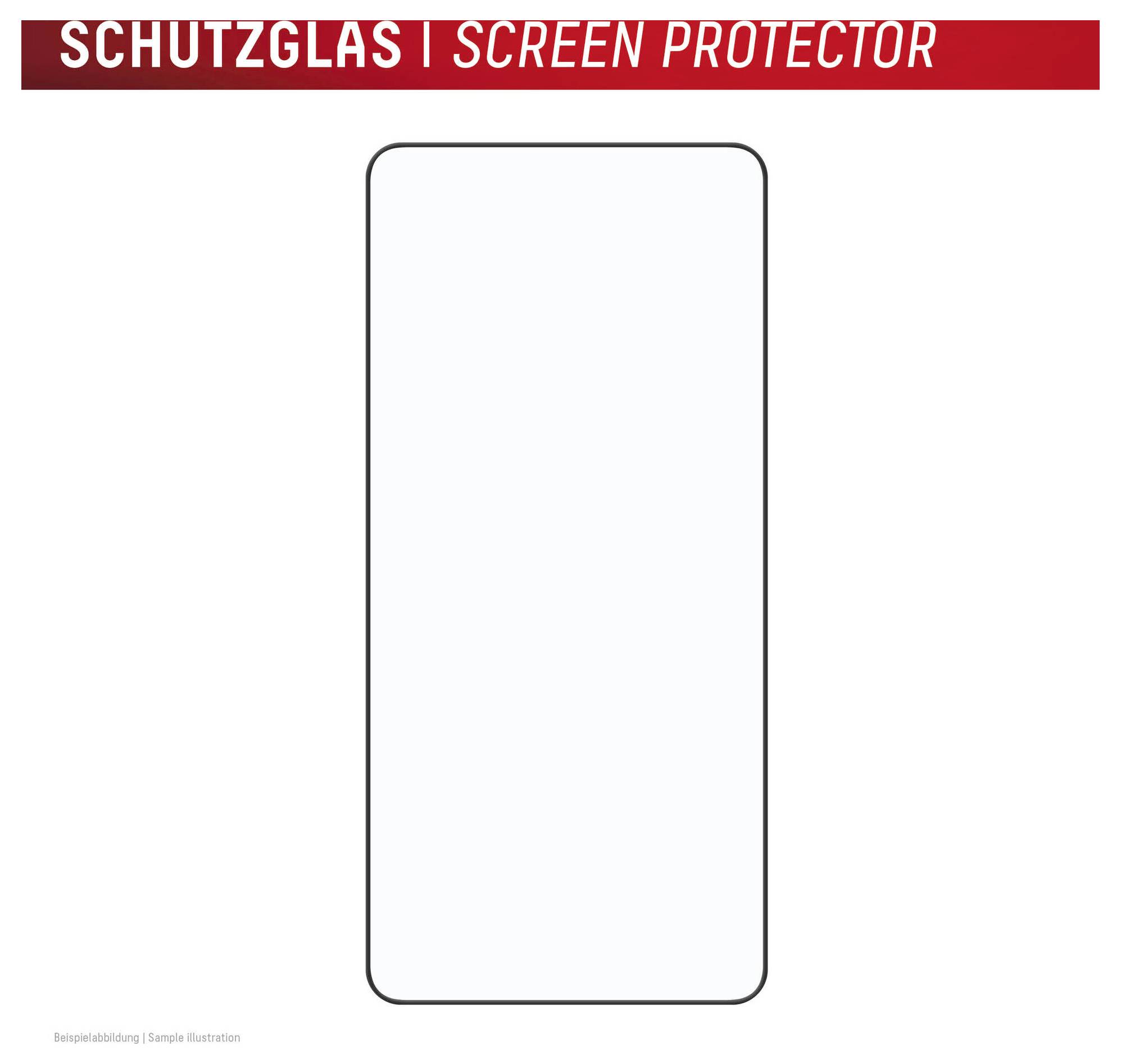 Blank smartphoneskärmskydd mall med tysk och engelsk titel 'SCHUTZGLAS | SCREEN PROTECTOR' högst upp.