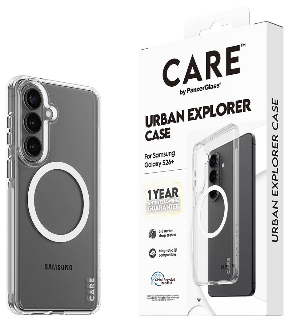 PanzerGlass CARE Urban Explorer Backcover Samsung Galaxy S26+ Transparent Induktiv laddning CR70254-5