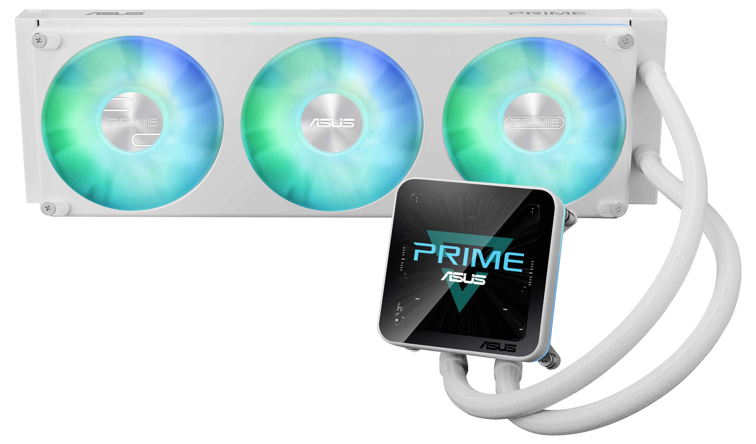 Asus PRIME LC II 360 ARGB LCD WHT AiO C PC-vattenkylning-1