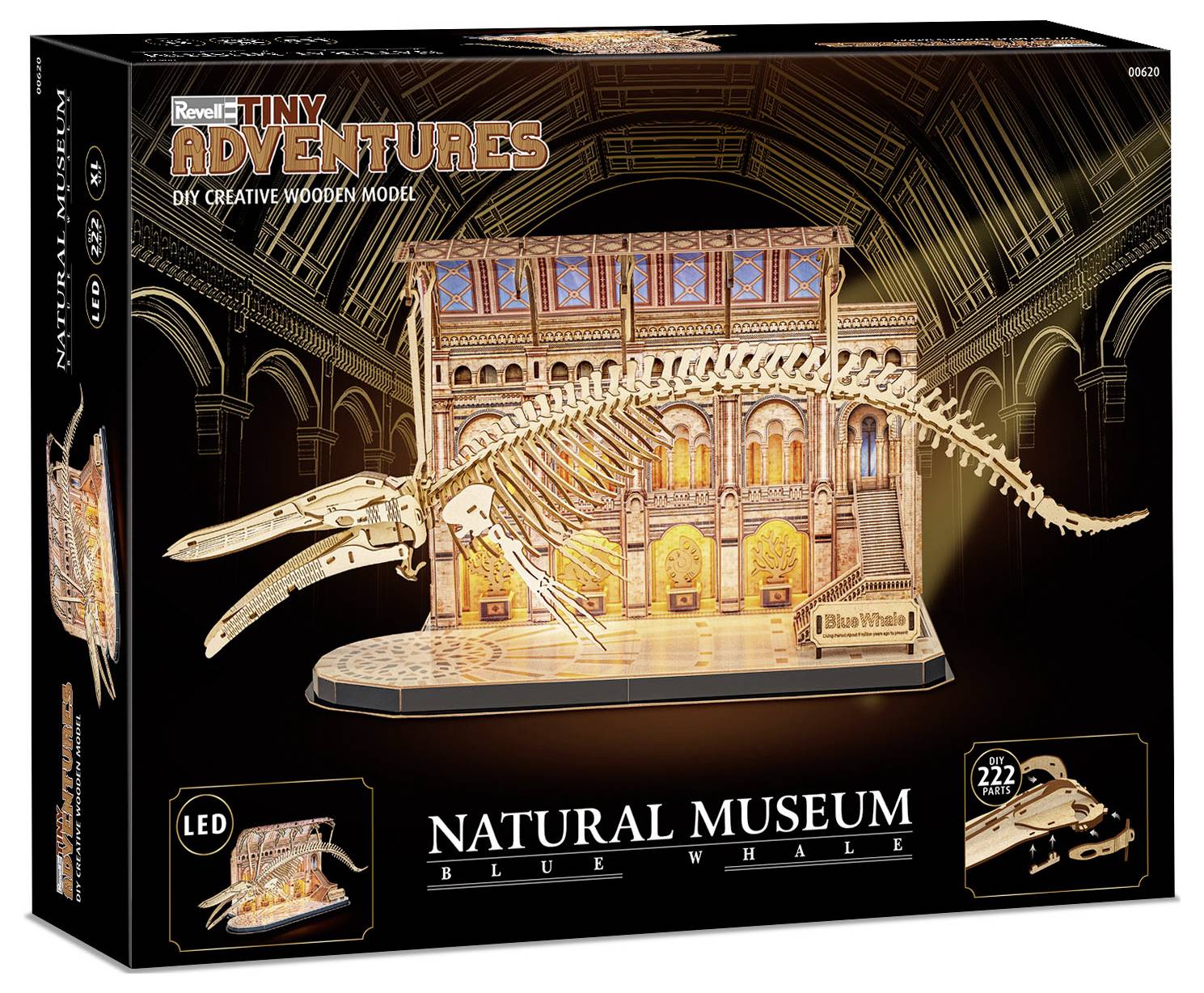 Revell Trä Tiny Adventures - Natural Museum "Blue Whale" 3D-puzzle-1