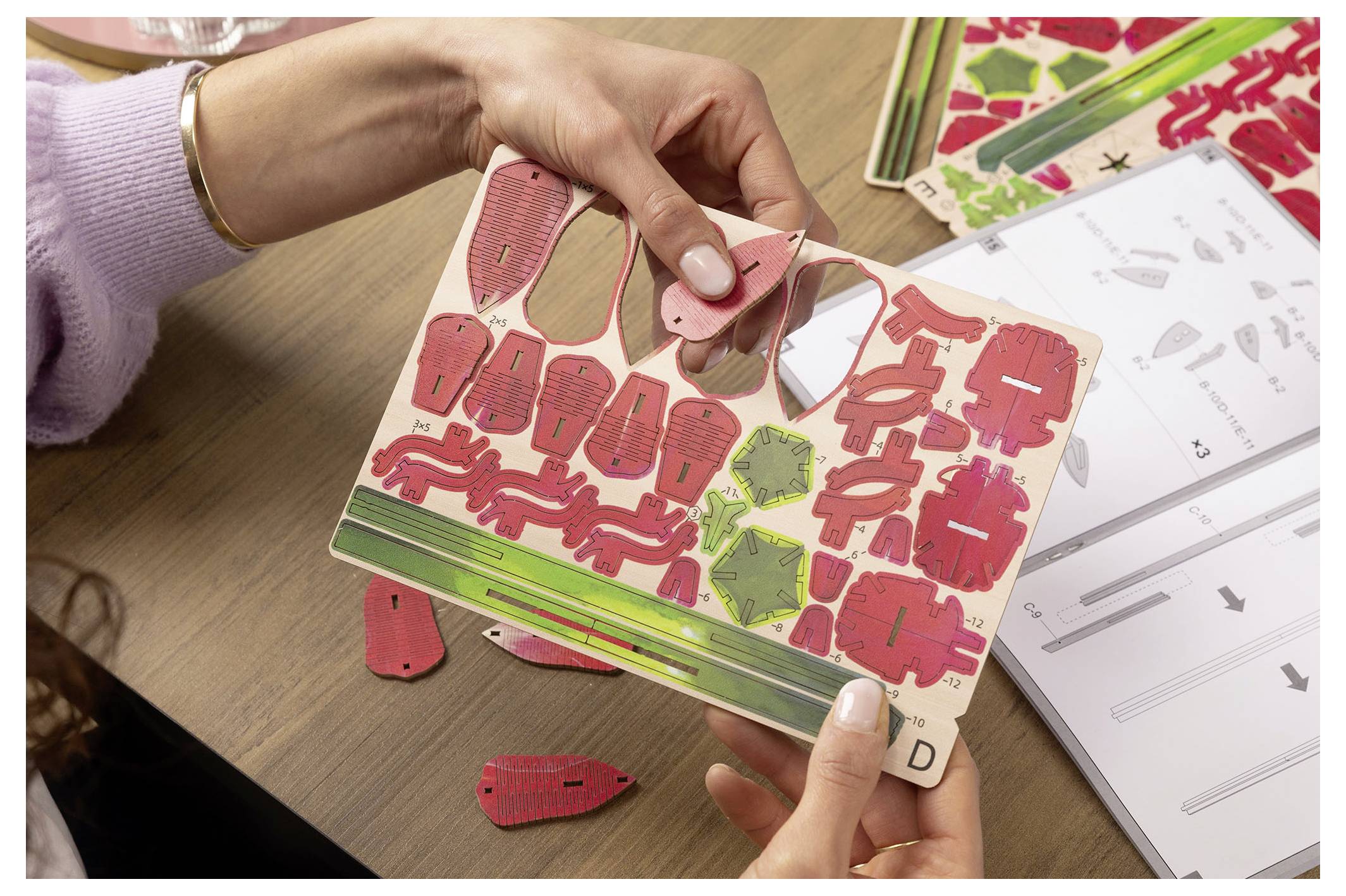 Revell Trä "Skrapredskap för rosor" Träbyggsats-12