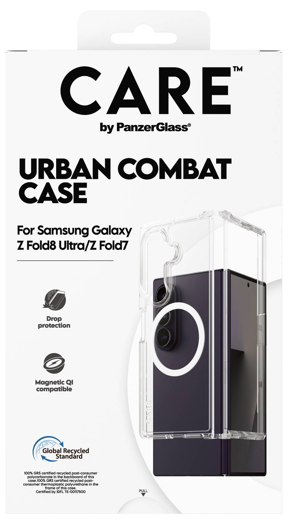 PanzerGlass CARE Urban Backcover Samsung Galaxy Z Fold 8 Ultra, Galaxy Z Fold 7 Transparent Induktiv laddning CR34717-1