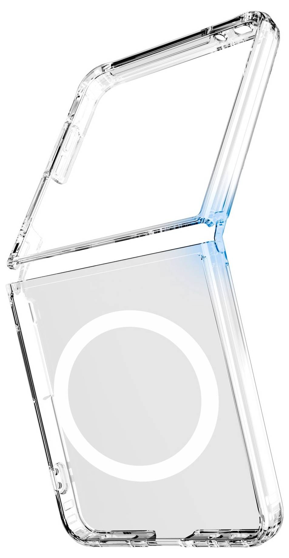 Cellularline Impact Clear Backcover Samsung Galaxy Z Flip 8 Transparent Induktiv laddning IMPACTMAGALZFLIP8T-1