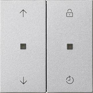GIRA Trådlös kontrollpanel Aluminium 549226 1 st