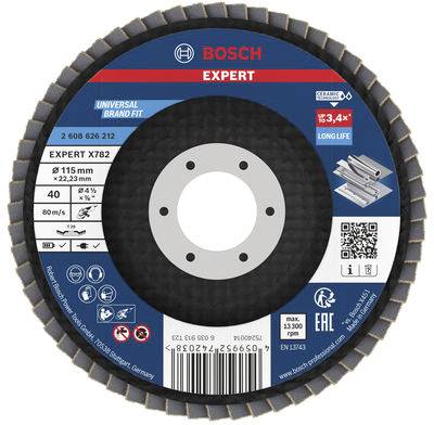 Bosch Accessories 2608626212 Klaffskiva Diameter 115 mm Kornighet=40 1 st