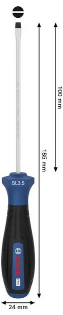Bosch Professional 1600A039S1 Spårskruvmejsel Klingbredd: 3.5 mm Klinglängd: 100 mm-3